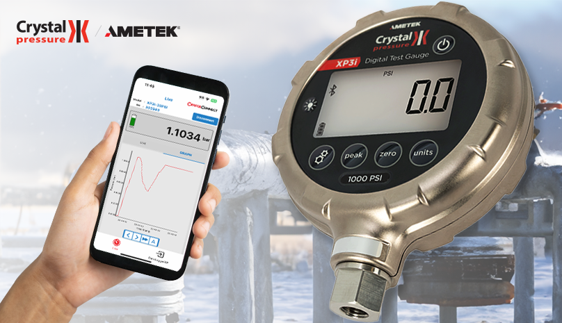 Crystal XP3i ATEX digitale testmanometer met blue tooth 