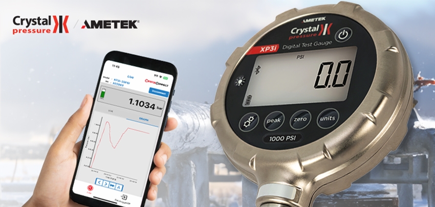 Crystal XP3i ATEX digitale testmanometer met blue tooth Crystal XP3i ATEX digitale testmanometer met blue tooth